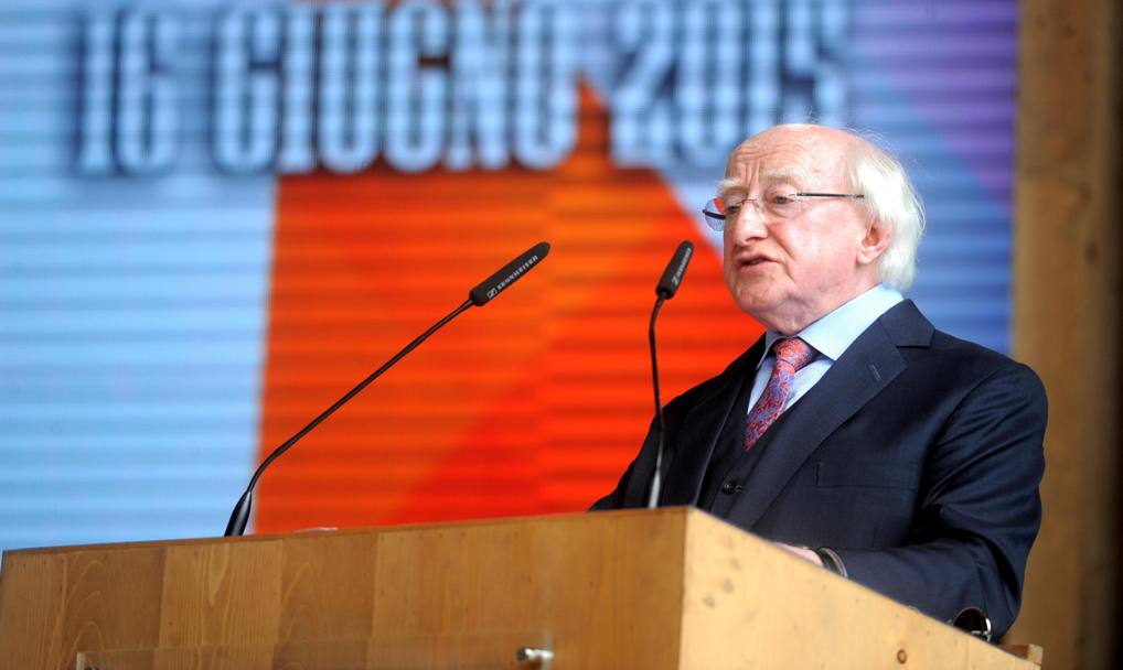 Il presidente dell&#39;Irlanda Michael D. Higgins. Ansa